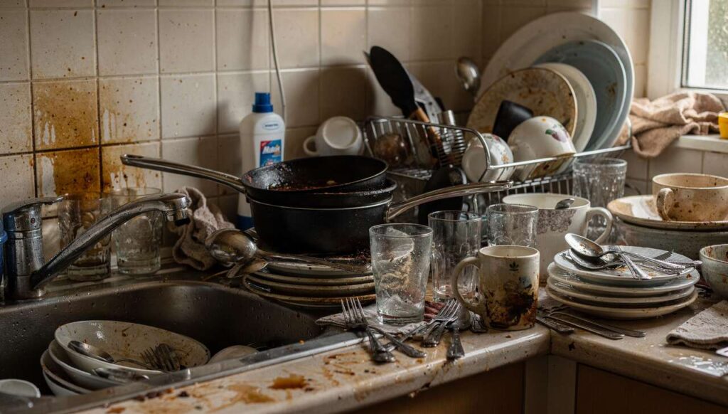 Wie vuile vaat laat staan, vertoont volgens psychologen vaak deze 8 gedragspatronen